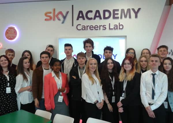Collyers students at the Sky Academy Careers Lab