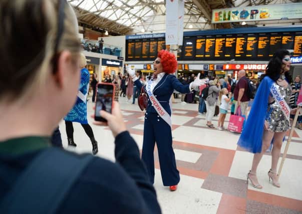 Surprise performance at Victoria Station