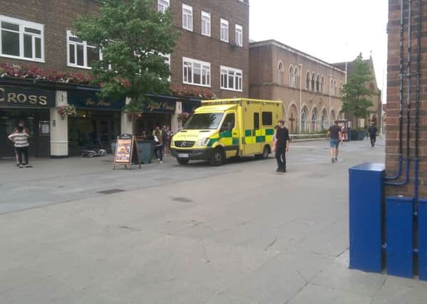 An ambulance was called to an incident in Horsham town centre