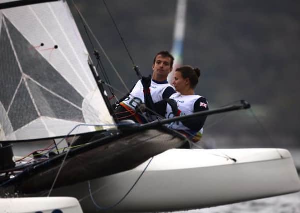 Ben Saxton and Nicola Groves in Olympic action