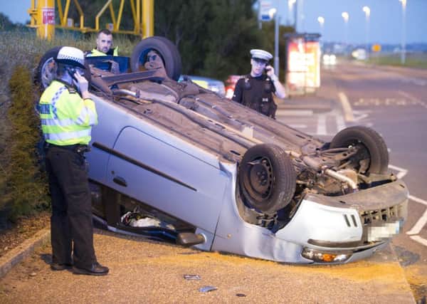 The incident in Brighton Road. Photo: Eddie Mitchell