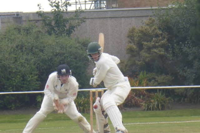 Callum Guest batting for Bexhill against Roffey