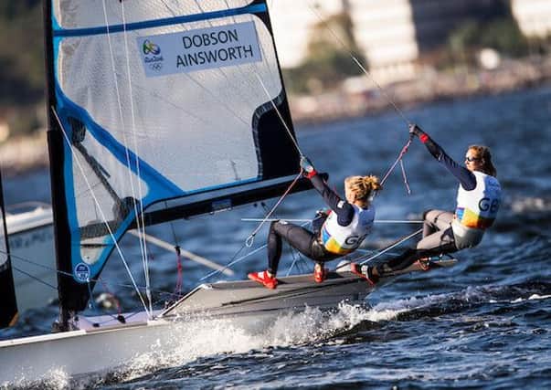 Sophie Ainsworth and Charlotte Dobson in action in Rio / Picture Sailing Energy / World Sailing