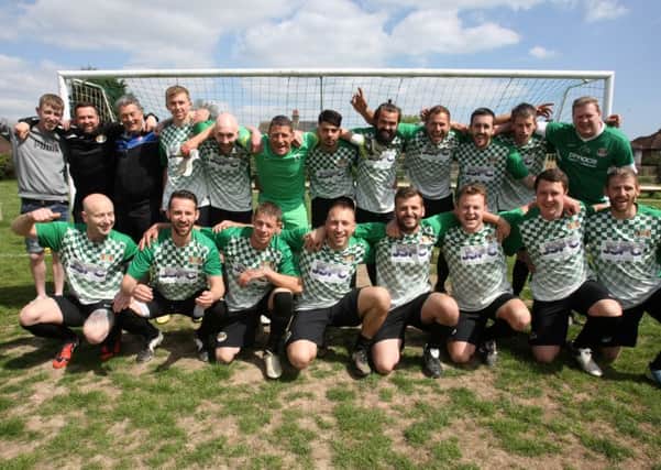 Lancing United's title-winning team from last term
