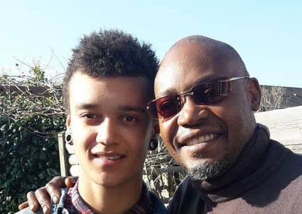 Taz Moyo, pictured left, with his father Brian Moyo. Picture: Taz Moyo GoFundMe Appeal AzQoTGXCt08JruYsDvCY