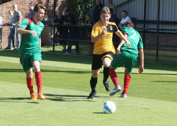 Substitute Jack Cole netted for Littlehampton today. Picture: Derek Martin