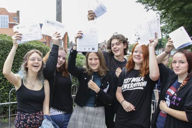 Students at BHASVIC celebrated their A-level results