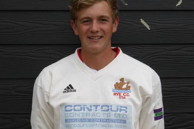 Harry Smeed starred with bat and ball in Rye's victory over the league leaders