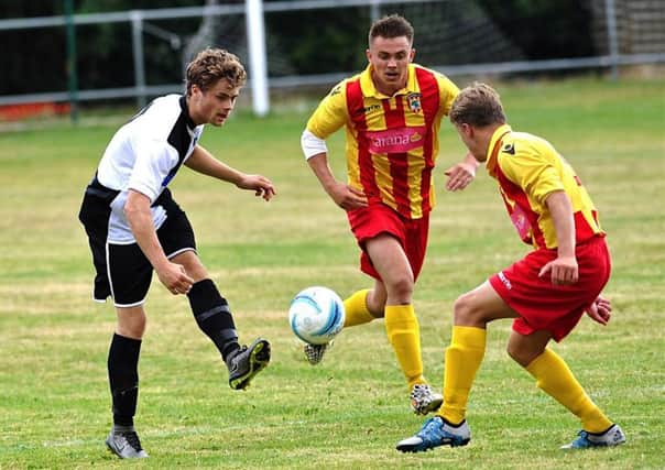 Jared Rance netted for East Preston on Saturday. Picture: Stephen Goodger