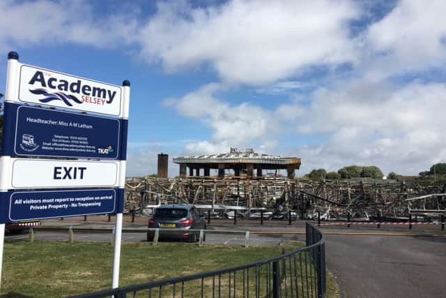 The Academy Selsey has announced a temporary structure is to be built