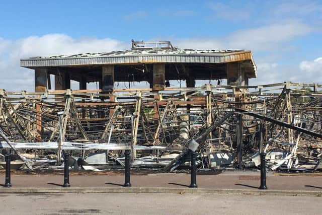 Most of the school was completely destroyed by the fire on Sunday, August 21