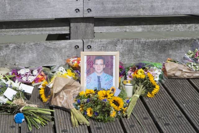 Hundreds of people gathered to mark the first anniversary of the Shoreham Airshow tragedy SUS-160822-145755001