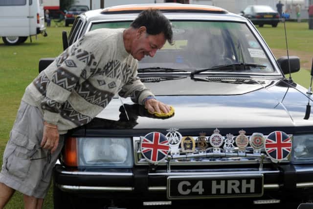 Tony Amis with his Ford Granada Estate with a royal connection