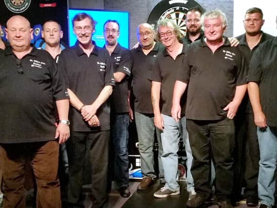 The Hastings team which won the Sussex Darts Super League play-off