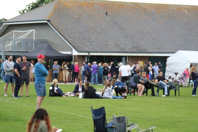 Spectators enjoy the day at Little Common Recreation Ground. Picture courtesy Catherine Gurney