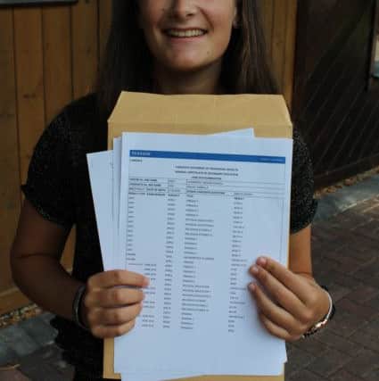 Claremont's Isabella Walsh secured nine A* grades in her GCSEs. Photo by Claremont SUS-160825-110946001
