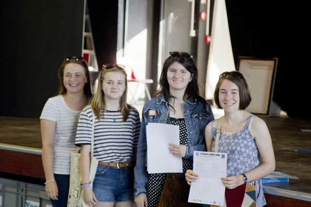 St Richard's Catholic College students pick up their GCSE results SUS-160825-125632001