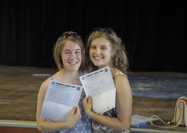 St Richard's Catholic College students pick up their GCSE results SUS-160825-125649001
