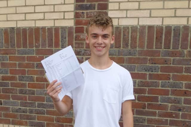 Ollie Charman achieved nine A* grades and one A SUS-160825-130259001