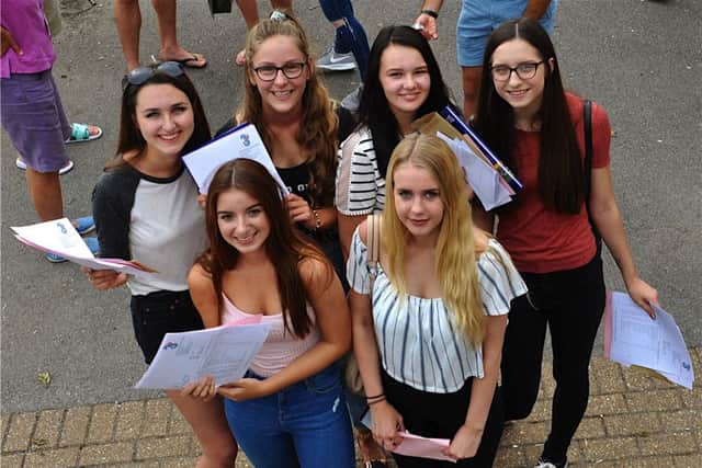 GCSE results day at Durrington High School