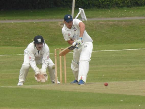 Bexhill captain Johnathan Haffenden batting in the defeat at home to Roffey a fortnight ago