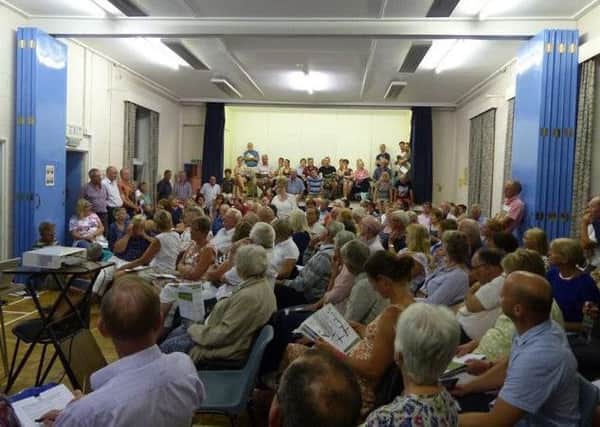 The meeting on Tuesday night was packed