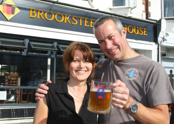 Nick and Paula Little, owners of Brooksteed Alehouse
