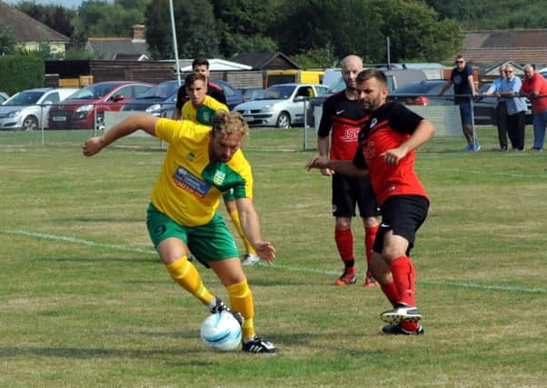 Sidlesham on the attack versus Lancing Utd / Picture by Kate Shemilt