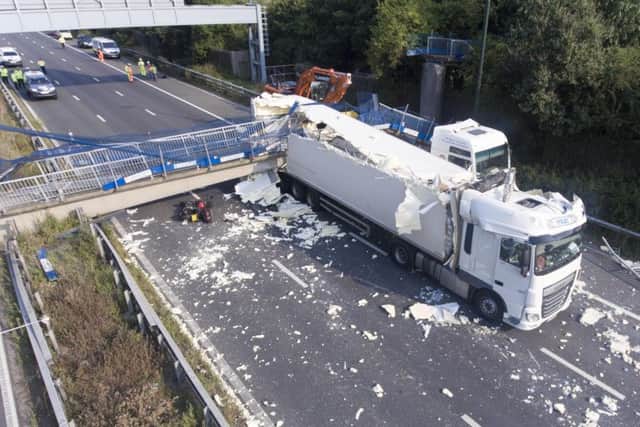 The collision on the M20 is causing problems for anyone driving to Kent. Picture: Eddie Mitchell
