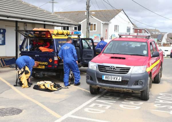The search for the missing swimmer at Camber Sands was called off after they were found safe and well. Picture: Eddie Mitchell