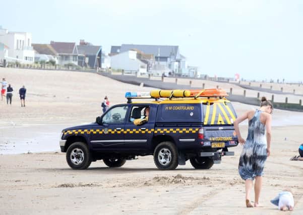 The search for the missing swimmer at Camber Sands was called off after they were found safe and well. Picture: Eddie Mitchell