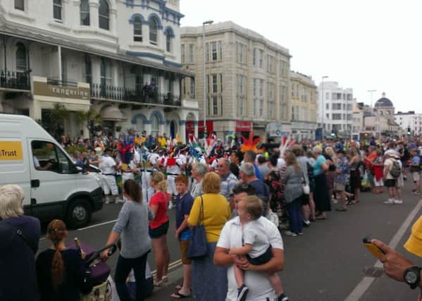 Huge crowds took to Worthing seafront to see the Rotary carnival