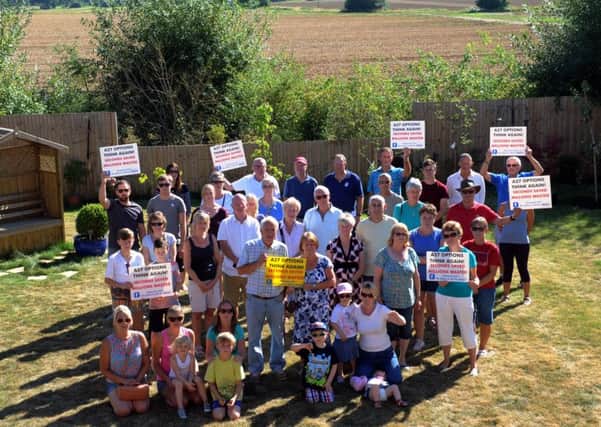 Donnington residents opposing Option 2 and a new road over Chichester Canal