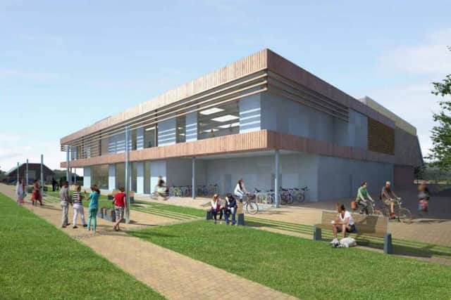 New Broadbridge Heath Leisure Centre (photo from HDC's planning portal). SUS-160830-142050001