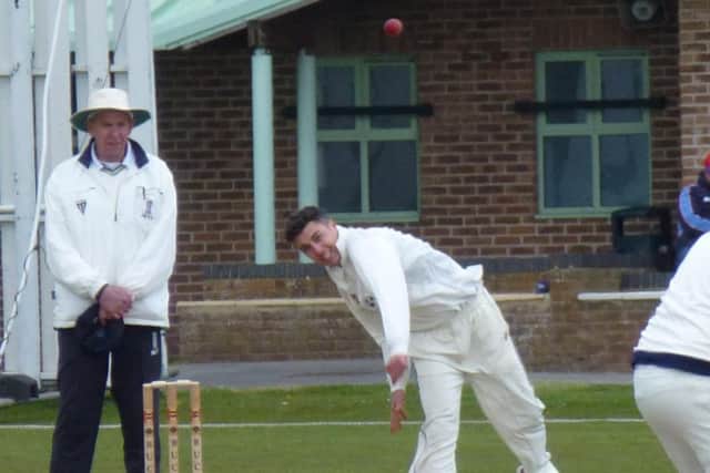 Jed O'Brien went past 50 league wickets for the season during Priory's latest victory