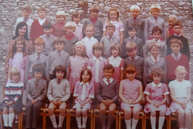 The senior class from Arundel C of E Primary School in 1977