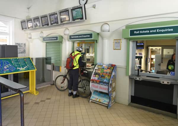 Railway station ticket offices in Sussex have faced cuts to their opening hours