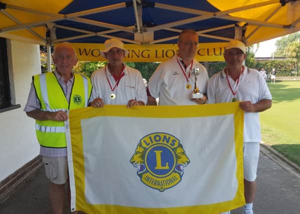 Worthing Lions Club provided support for the Visually Impaired Bowls England play offs