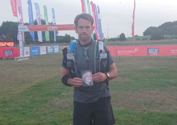 Ben Horley ran 100km as he raised money for St Barnabas hospice SUS-160109-121507001