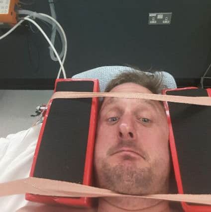 Leigh Sayers took a selfie in hospital SUS-160109-100002001