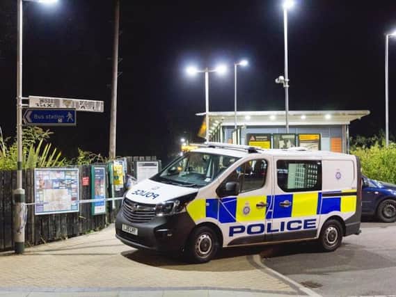 Police and paramedics were called to Uckfield station on Wednesday night (August 31) after reports of an assault. Photos by Nick Fontana