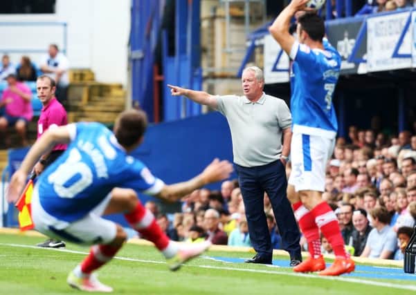 Crawley Manager Dermot Drummy during the Sky Bet League 2 match between Portsmouth and Crawley Town at Fratton Park, Portsmouth, England on 3 September 2016. Photo by Joe Pepler/Digital South. PPP-160309-154404006