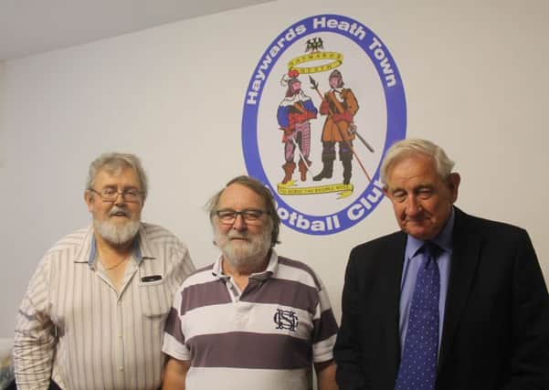 President Alan Jenkins Chairman Michael Cottingham and Doug Austen-Jones. Picture by Colin Bowman
