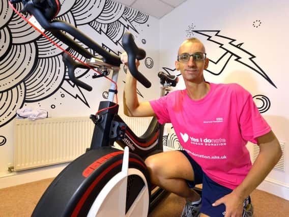 Gareth Jones, 37, is cycling more than 80km to raise awareness of Organ Donor Week