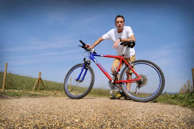 Tim Fouraker pictured on Bexhill - Hastings Greenway. SUS-160913-140537001