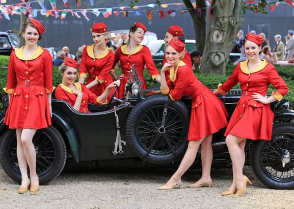 The Glamcab GirlsÂ pictured at the Goodwood Revival 2016. Photo by Oliver Dixon.