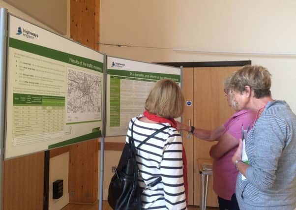 Residents looking at options for the A27 Chichester Bypass at the Bracklesham consultation.