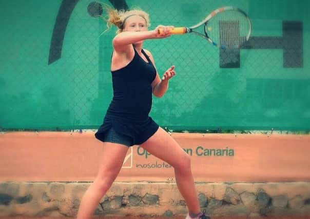 Lisa Phillips in action in Gran Canaria