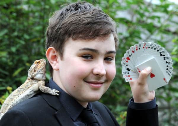 Young magician Andrew Davis