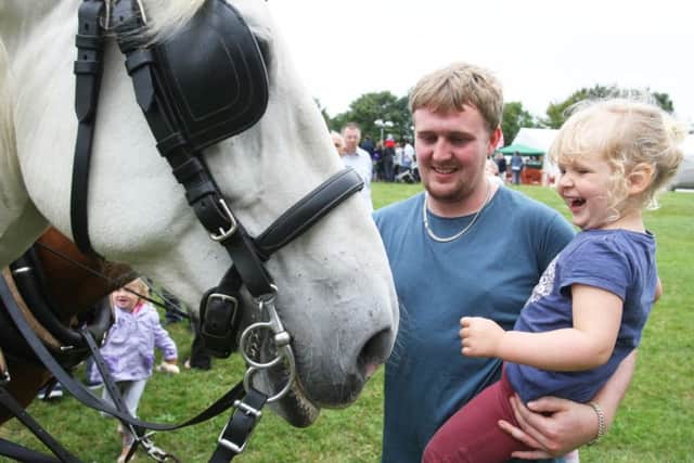 David Pannell and his daughter Lily, two, were at the fair